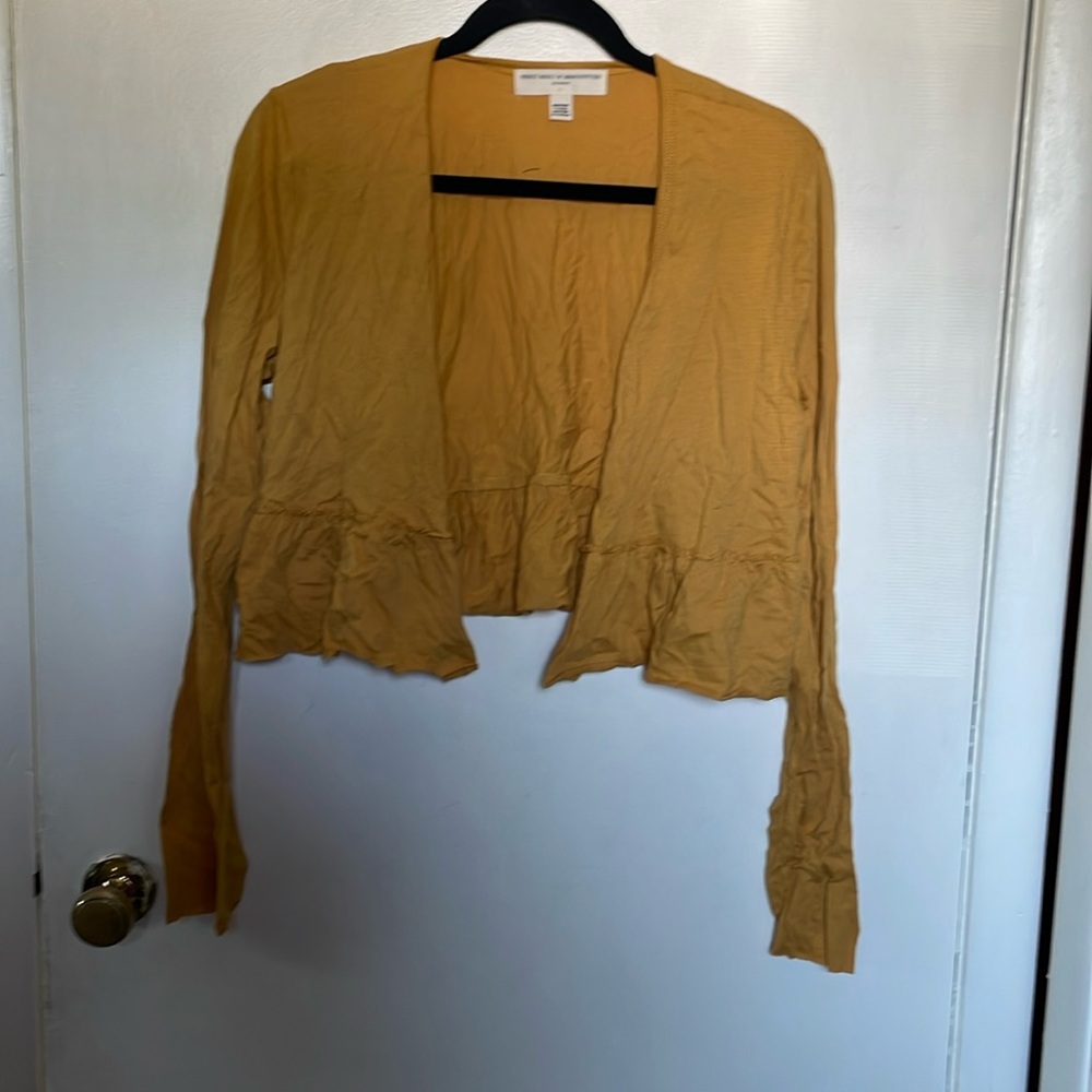 Cotton Cardigan by Project Social T Urban Outfitters. Large. Mustard. Nice